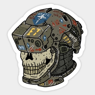 NATO skull space helmet. Sticker